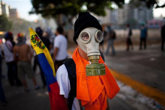 Venezuela Masked Protesters Photo Gallery
